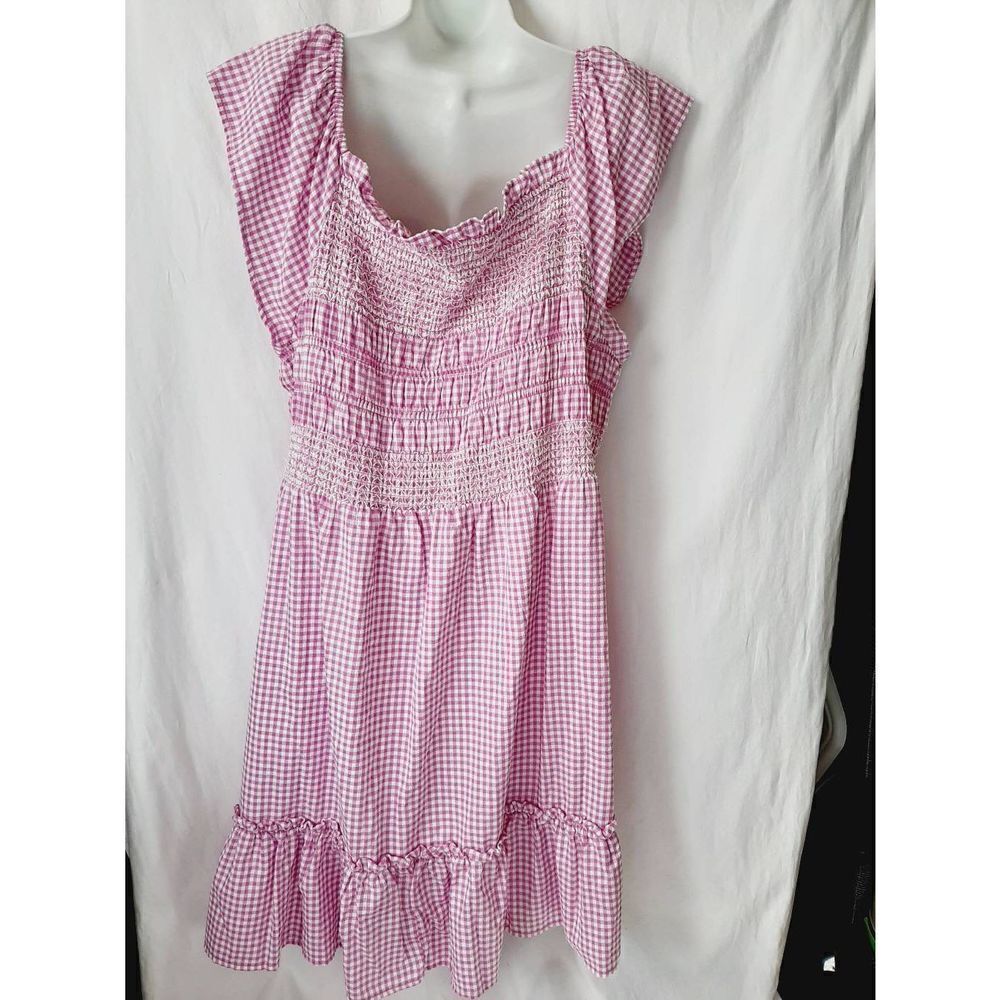 COPY - Terra & sky NWT purple gingham smocked country girl sz 3X dress - Picture 2 of 5